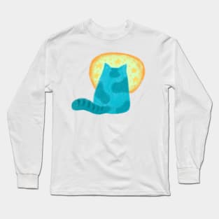 My cat is waiting for me Long Sleeve T-Shirt